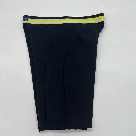 Savage X Fenty Fast Lane High Waist Short Black Yellow Womens Size L/XL Biker - Picture 7 of 8